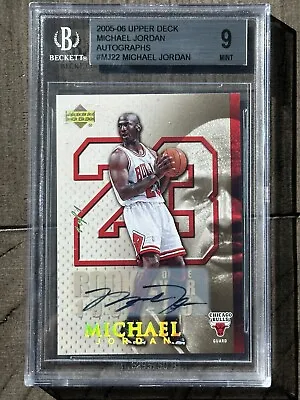 2005-06  MICHAEL JORDAN UPPER DECK AUTO One Of One 1/1 BGS 9 • $11600