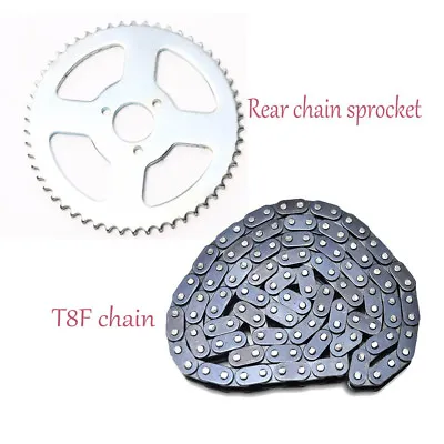 Rear 54T T8F Drive Chain Sprocket Cog Pocket Quad PIT Dirt Bike Goped 43cc 49cc • $32.09