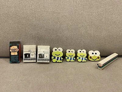 NEW Vintage Eraser Lot Keroppi Snoopy Friends Forever Monokuro Boo 1994-2001 • $29.99