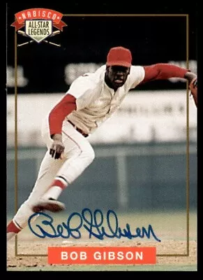 1994 Nabisco All-Star Legends / HOF Bob Gibson ON-CARD AUTO • $20