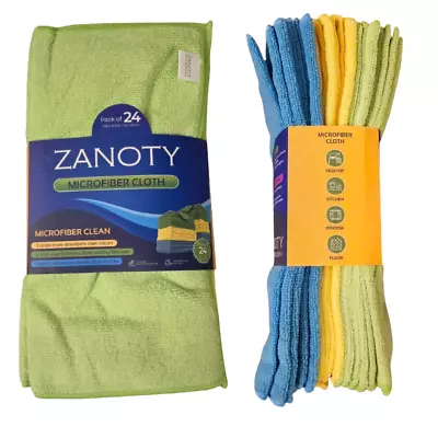 Microfiber Cleaning Cloth Towel Rag Car Polishing Detailing No-Scratch Set Of 24 • $13.23