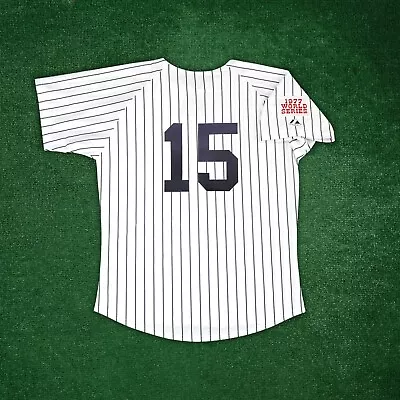 Thurman Munson 1977 New York Yankees World Series Cooperstown Men's Home Jersey • $129.99