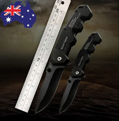 Folding Pocket Knife Outdoor Camping Survival Tactical Hunting Knives • $16.78