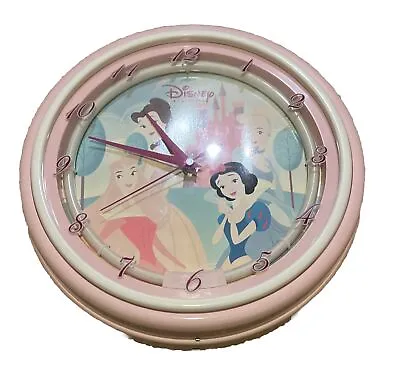 Disney Princess Wall Clock Cinderlla Belle Snow White  Aurora Vintage Works • $29.99