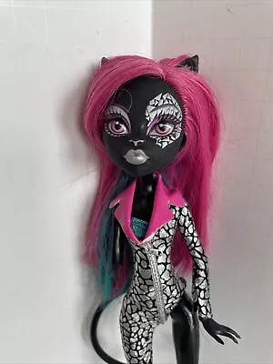 Mattel Monster High 2011 Fierce Rockers Black Catty Noir Doll Missing Right Arm • $37.99