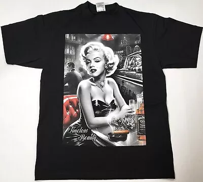 Marilyn Monroe T-shirt Timeless Beauty Pin Up Urban Streetwear Men's Black Tee • $23.95