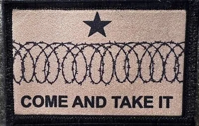 Barbed Razor Wire Come And Take It  Funny Morale Patch  Made In The USA • $8.49