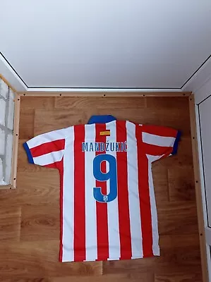 2014-2015 Atletico Madrid Jersey Shirt Camiseta Away Nike Mandzukic #9 Size S • $19.99