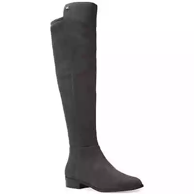 Michael Kors Women's Bromley Knee High Riding Boots Suede Charcoal US 5 • $79