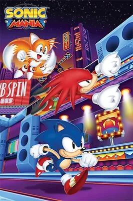 SONIC MANIA - VIDEO GAME POSTER - 24x36 - 161068 • $12.50