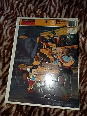 £6.99 • Buy Disney Vintage Pinocchio Frame Tray Jigsaw Puzzle 1980s New And Sealed