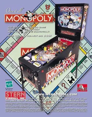 $35.99 • Buy Monopoly Pinball (STERN) - Upgrade EPROM Chips