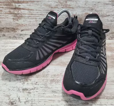 Skechers Tone Ups Running Sneakers Size 10 Low Top Lace Up Athletic Shoes #11775 • $15.77