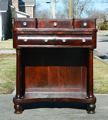 American Empire Mahgoany Dressing Table Vanity Circa1840 • $1250