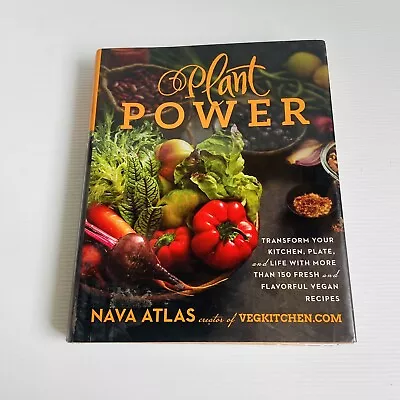 Plant Power: Transform Your Kitchen Vegan Recipes Nava Atlas Hardcover Ex Lib. • $22