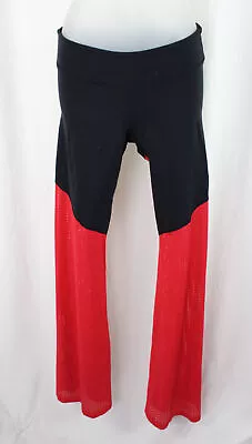 Margarita Woman's Black Red  Flower Accent Activewear Pants Size 2/Small • $21.24