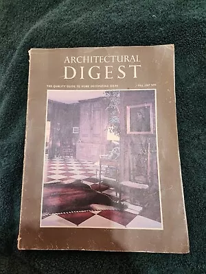 Architectural Digest Fall 1967 Interior Design Magazine Back Issue • $9.99