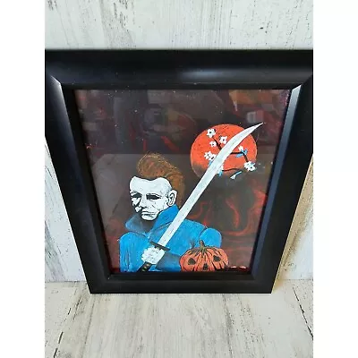 Michael Myers Painting Picture Halloween Prop • $23.02