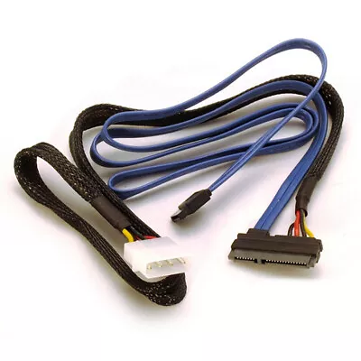 22 Pin SATA 2.5 Inch Drive Power And SATA Data Cable Assembly • $1.50