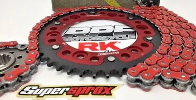 Red 2006-2010 GSXR600 RK MAXX 520 Quick Acceleration Chain And Red Sprocket Kit  • $1259.95