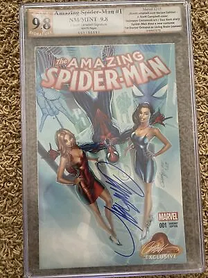 J Scott Campbell SIGNED Amazing Spiderman #1 Variant JSC Signed PGX 9.8 • $245.99