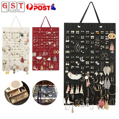 Large Earrings Hanger Bag Wall Hanging Jewelry Organizer Necklace Display Holder • $12.80