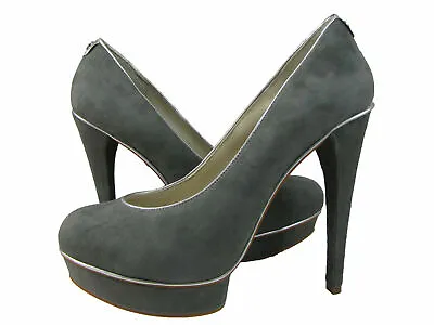 Michael Kors Womens Gideon Pump Grey Slate Casual Fashion Platform Heels  • $21.21