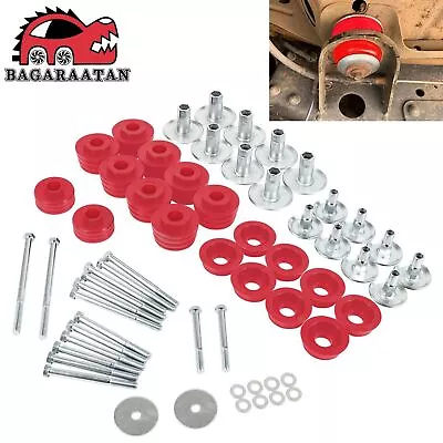 Red Body Cab Mount Bushing Kit Fit For Ford F250 F350 Super Duty 2/4WD 2008-2016 • $85.08