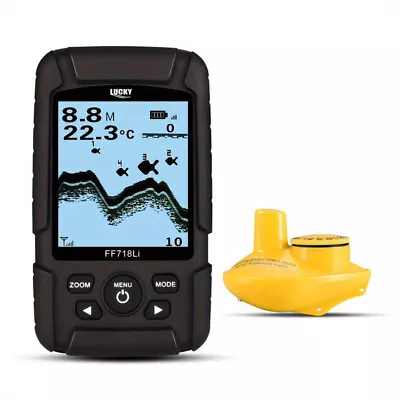 Wireless Fish Finder - 180 Metre Range Sonar Depth Features Temp.  Castable • $99.55