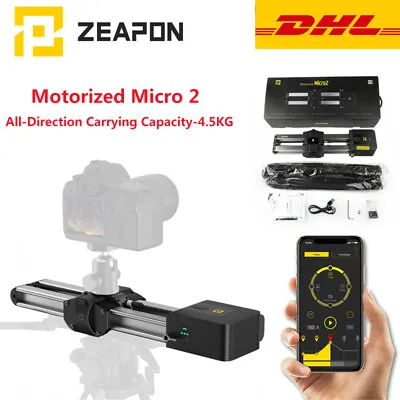 ZEAPON Micro 2 Motorized Camera Rail Slider Double Distance Track Slider Fr DSLR • $459