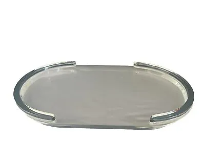 Vintage Mid Century Lucite Acrylic Mirror Vanity Bar Tray • $80