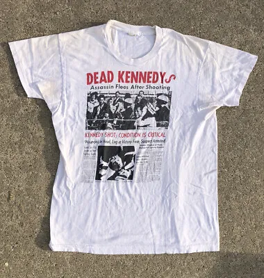 Vintage 80s Dead Kennedys T Shirt XL Bad Brains Black Flag Minor Threat Fugazi • $499.99