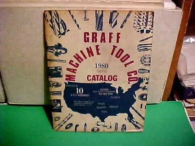 Vintage Original Spring 1980 Industrial Tools Catalog  Graff Machine Tool Co.   • $10