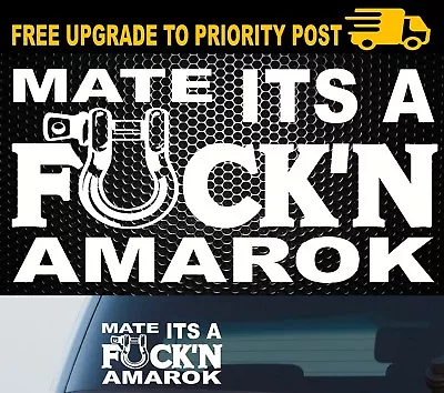 $6.90 • Buy For VW AMAROK Sticker Decal Funny MUD 4x4 4WD Car Ute