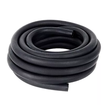 LokoCar 3/8 Inch Fuel Hose Line Push Lock NBR Rubber SAE 30R7 25FT 300PSI Black • $40.49