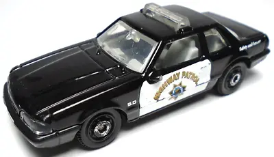 2014 Matchbox '93 Ford Mustang Lx Ssp Highway Patrol Black 3  Diecast Police Car • $10.99