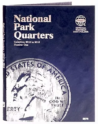 Whitman Coin Folder 2876 National Park Quarter Vol 1 2010 - 2015 P&D  Album/Book • $9.08