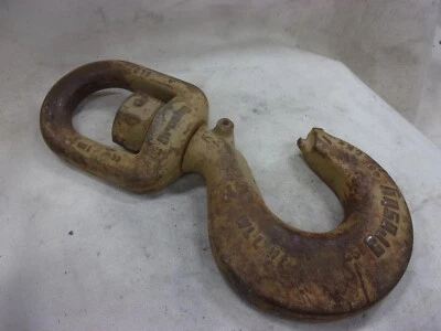 $200 • Buy Crosby L-322AN 11 Ton Alloy Swivel Eye Rigging Crane Lifting Chain Hook 1048868