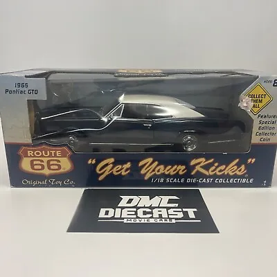 1966 Pontiac GTO 1/18 Scale Die Cast Car Blue / White Ertl Route 66 Get Kicks • $59.99