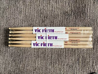 12 Pairs Of Vic Firth American Custom SD2 Bolero Drum Sticks • $90