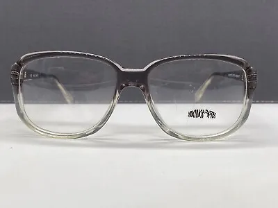 German Eyeglasses Frames Men Woman Grey Transparent Vintage 90er Kuckuck M • $64.21