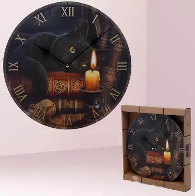 Lisa Parker  Witching Hour  Cat Clock • $29.75