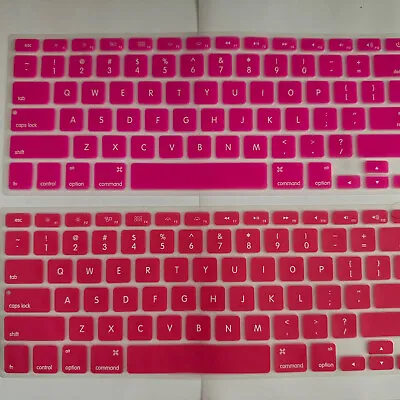 Lot Of 2 Pink Silicone Keyboard  Cover For Apple Macbook Pro Air 13  15  17  • $7