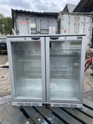 £300 • Buy Lec Double Doors Under Counter Display Drinks Fridge 