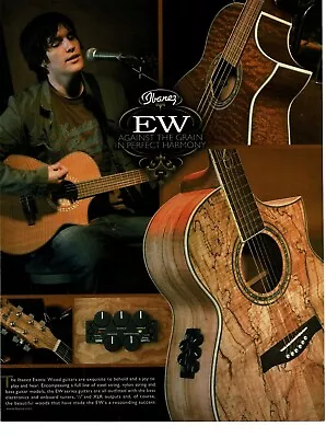 2008 IBANEZ Exotic Wood Acoustic- Electric Guitar Magazine Ad • $8.95