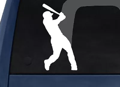 Sports Silhouette- Baseball Batting Homerun Version 3 - Car Tablet Vinyl Decal • $7.99