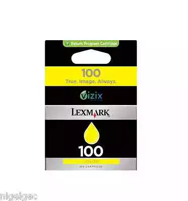 Lexmark 100 Yellow Ink 14n0902e S305 S405 S505 S605 • £12.77