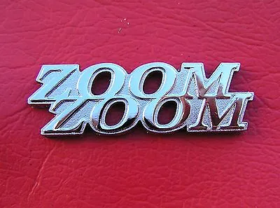 MAZDA ZOOM ZOOM CAR BADGE Chrome Metal Emblem *NEW & UNIQUE Suit 323 2 3 6 929 • $14.95