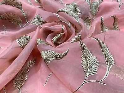 Fancy Feathers Organza Tissue Lace Fabric Dressing Craft Material • £1.20