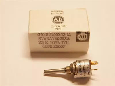 AB RV6NAYSD253A / GA2G056S253UA Type G 25K 10% 1/8  Shaft Mini Potentiometer • $24.99